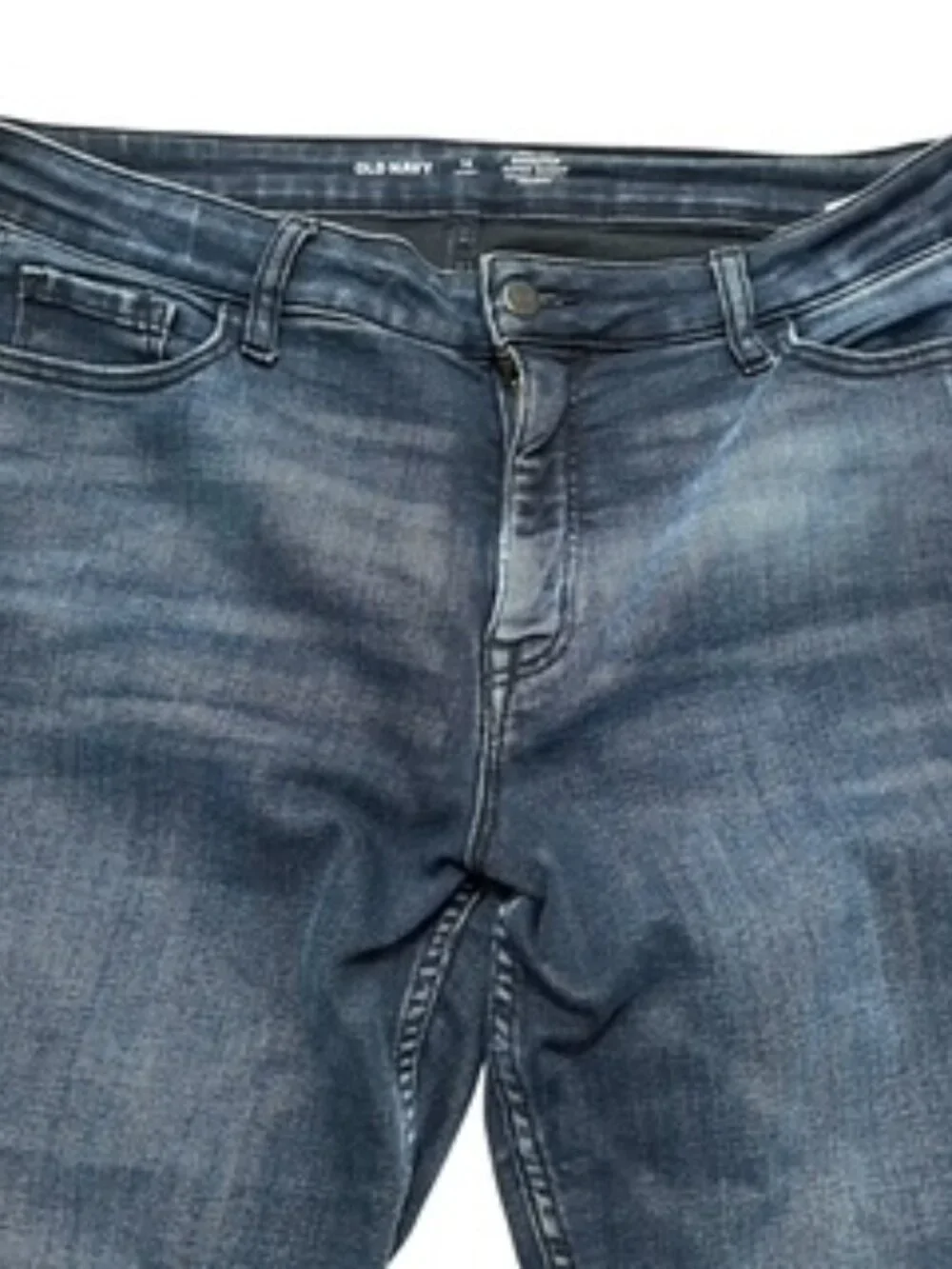 Old Navy Rockstar Jeans Women’s size 14 Short High Rise Super Skinny Blue Pants